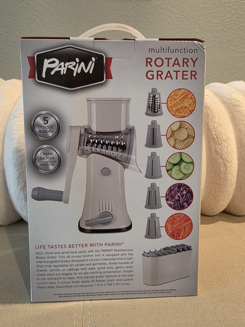 Parini Multifunction Rotary Grater - Picture 4 of 7